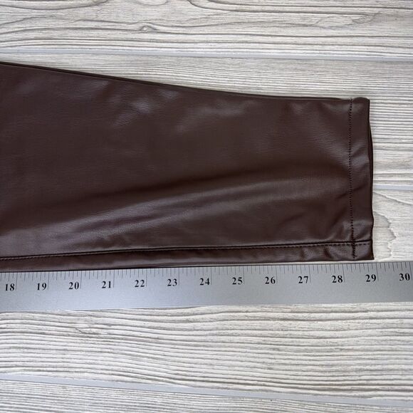 Maurices RTV Perfect Faux Leather Skinny High Rise Pant Women's 16 Reg Brown NWT - Picture 11 of 14